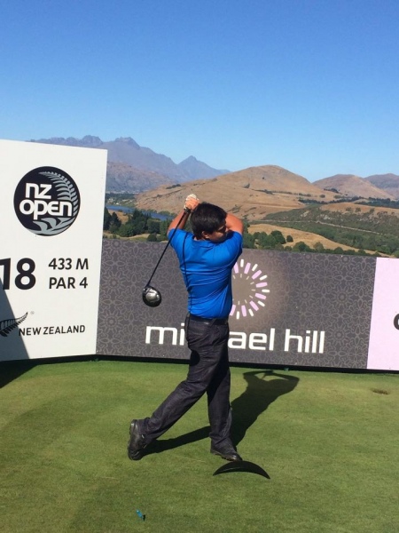 Jordan Golding at the 2014 NZ Open